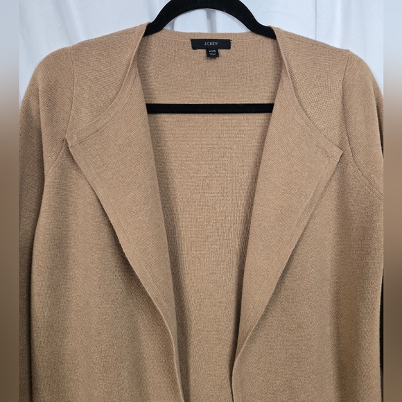 J. Crew Women's Camel Wool/Cotton/Polyester Knit Classic Cardigan Size XXS - Picture 2 of 6